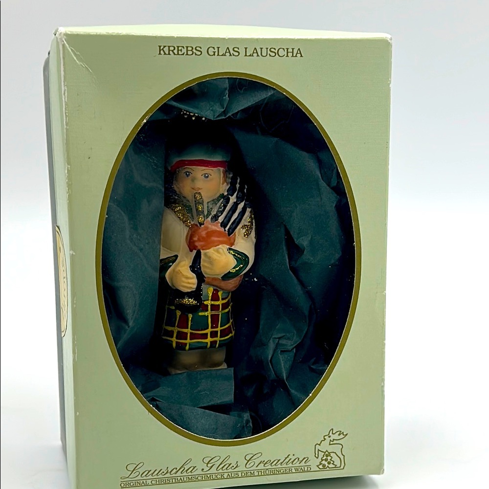Lauscha Glas Creation Scottish Ornament Germany In Box
